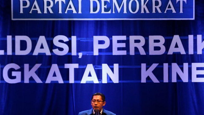 Penutupan Rakornas Partai Demokrat