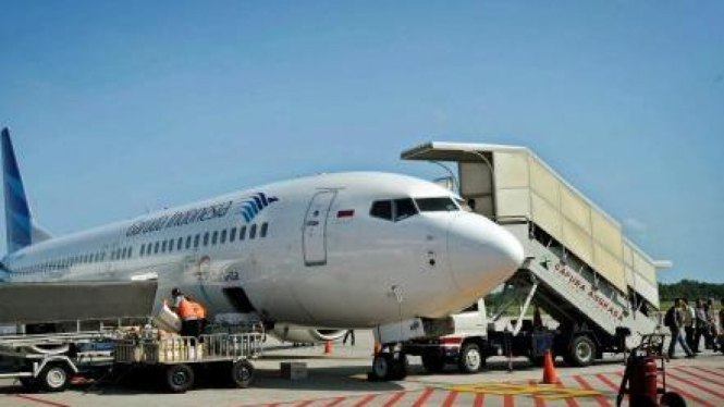 Pesawat Garuda di Bandara Sepinggan, Balikpapan