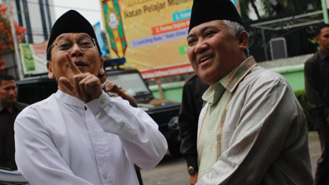 Wapres Boediono dan Ketua PP Muhammadiyah Din Syamsudin