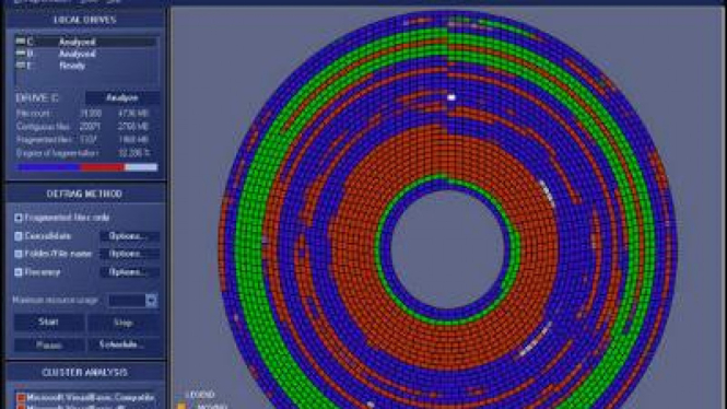 disc defragmented