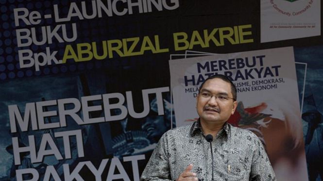 Lalu Mara di Re-Launching Buku Aburizal Bakrie 