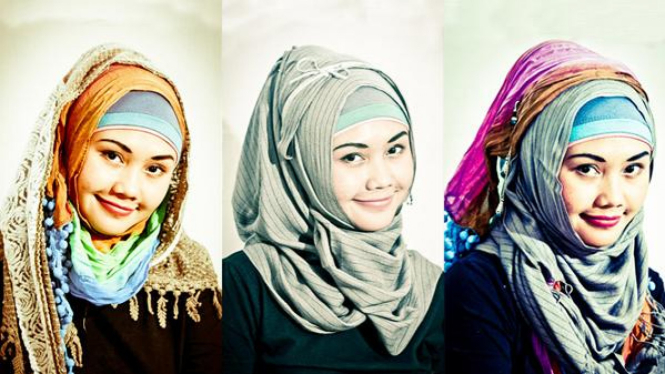 Kreasi hijab untuk lebaran
