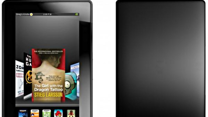 Ilustrasi komputer tablet Amazon Kindle