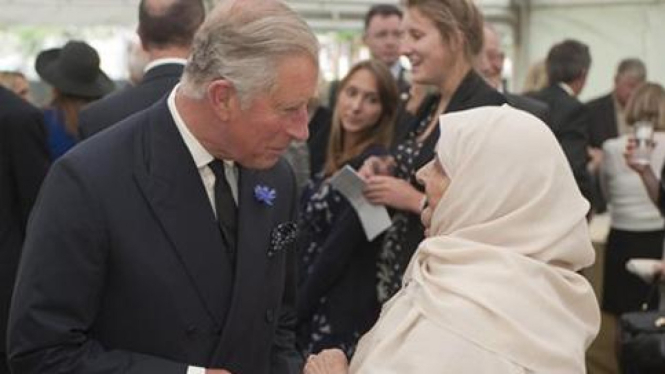 Pangeran Charles pada peringatan 10 tahun tragedi 9/11 di Inggris.