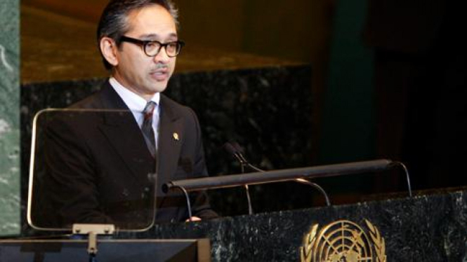 Menlu RI, Marty Natalegawa, pidato di Sidang Umum PBB 2011