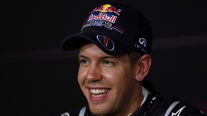 Sebastian Vettel di GP Singapura
