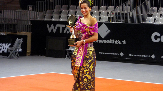 Ana Ivanovic saat juara di Bali 2010