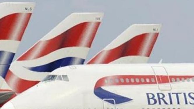 Pesawat maskapai British Airways