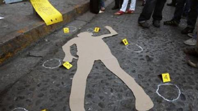 Aksi menentang kekerasan di Meksiko