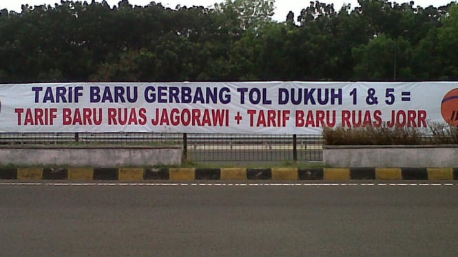 Pengumuman Kenaikan Tarif Tol