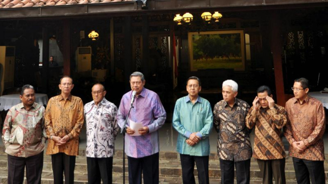 SBY-Budiono bersama ketua parpol
