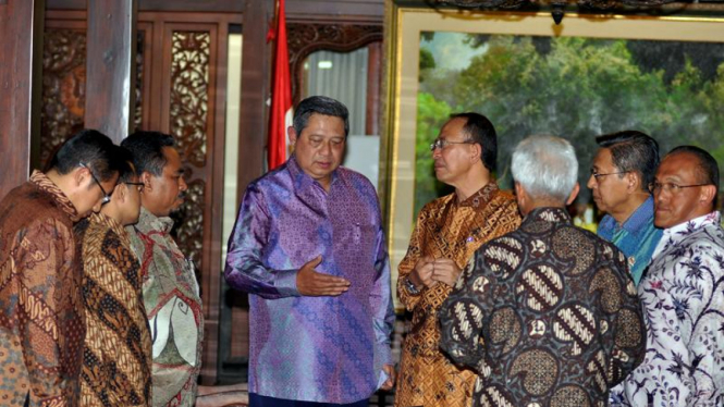 SBY-Boediono bersama ketua parpol