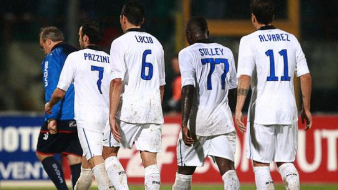 Pemain Inter Milan usai ditekuk Catania