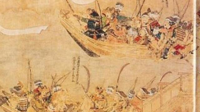 Ilustrasi Armada Laut Mongol