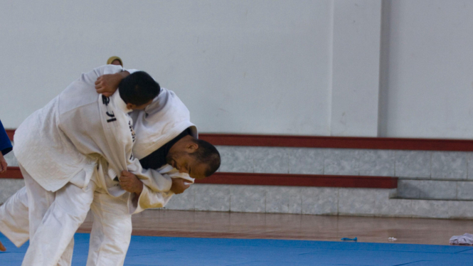 Ilustrasi olahraga judo.