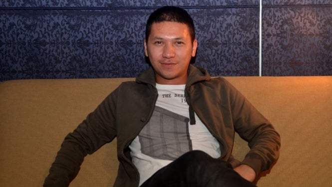 Gading Marten saat syuting video klip di Kemang, Jakarta