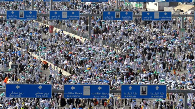 Drainage/Umrah Puja -activiteiten in het Heilige Land van Mekka.