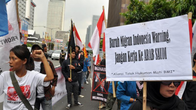 Demo Buruh Migran Indonesia