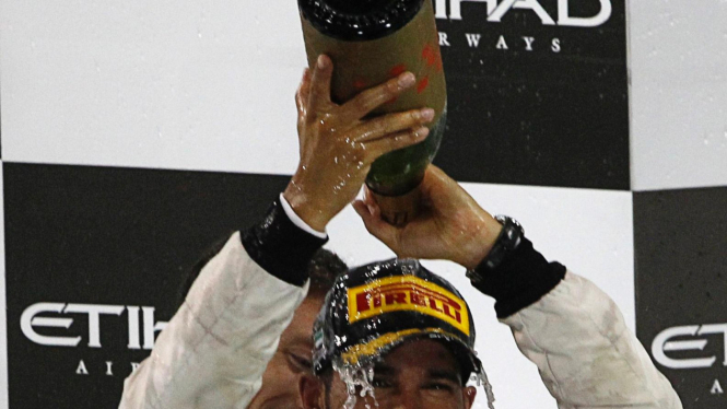 Lewis Hamilton di GP Abu Dhabi