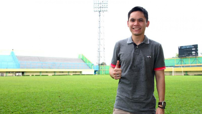 Ben Kasyafani di Stadion Lebak Bulus