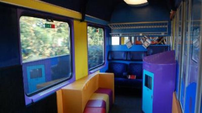Gerbong kereta khusus anak-anak, di Austria 