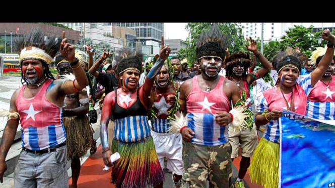Aksi Demo Warga Papua