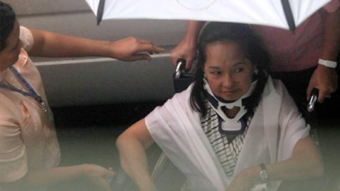 Gloria Macapagal Arroyo tiba di rumah sakit pemerintah