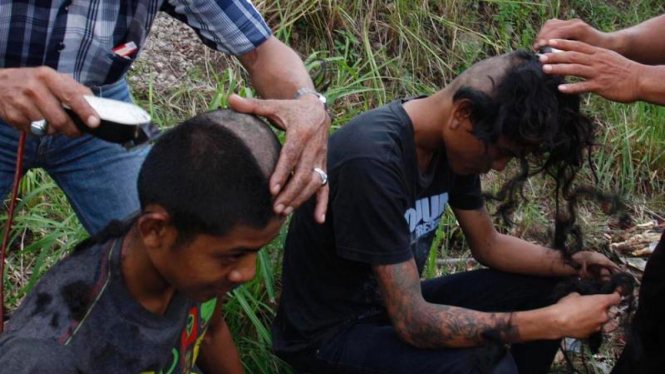 Razia penertiban anak Punk di Aceh