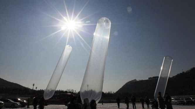 Balon udara yang dikirim ke Korea Utara