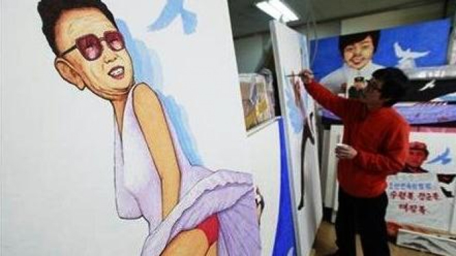 Foto olok-olok: Kim Jong-il ala Marilyn Monroe