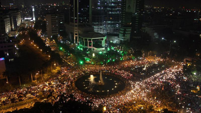 Perayaan Tahun Baru 2012 di Kawasan Monas, Jakarta