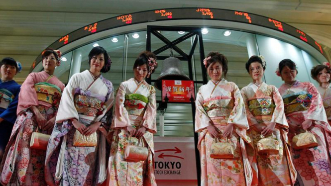 Pembukaan perdagangan saham di Bursa Saham Tokyo