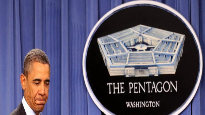 Barack Obama di Departemen Pertahanan AS Pentagon