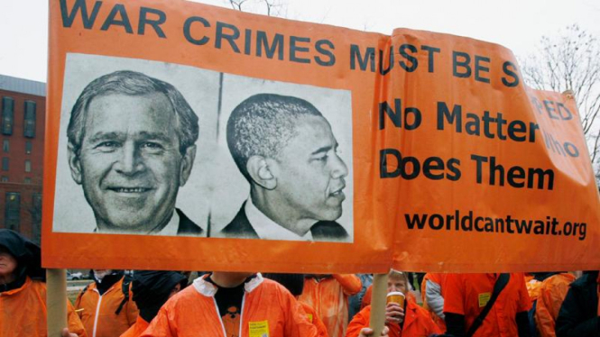 Demonstrasi menuntut penutupan penjara Guantanamo di AS