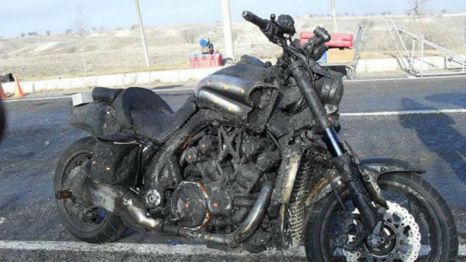Yamaha V-Max di film Ghost Rider terbaru
