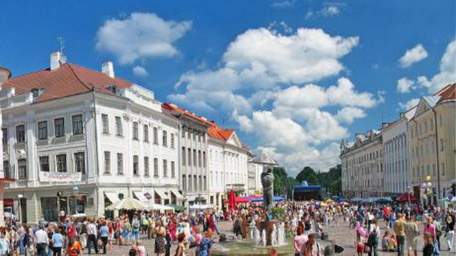 Suasana di salah satu kota di Estonia