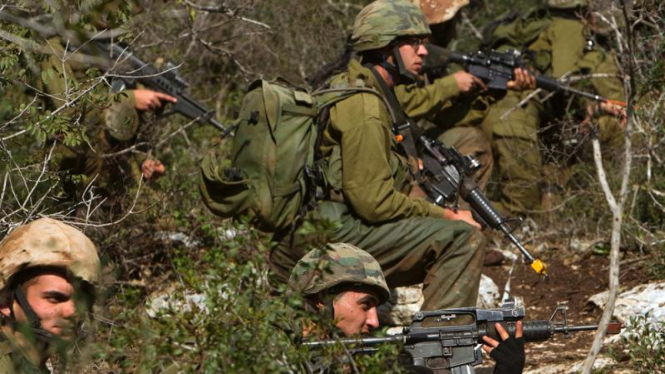 Latihan perang tentara Israel