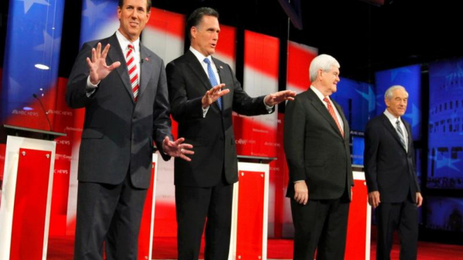 Para calon kandidat Presiden AS dari Partai Republik untuk Pemilu 2012