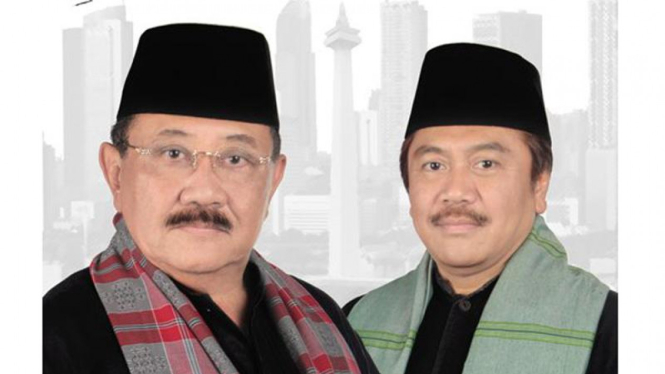 Pasangan independen Pilgub DKI, Prayitno Ramelan dan Teddy Suratmadji