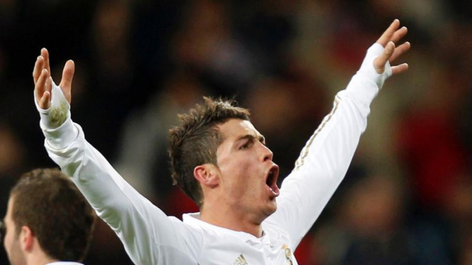 Pemain Real Madrid Cristiano Ronaldo