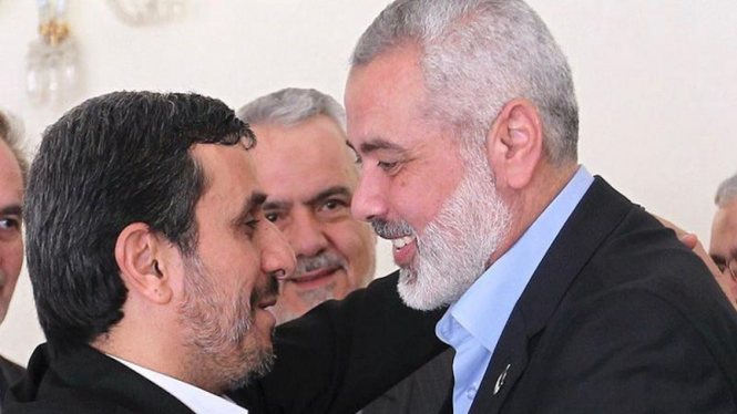 Presiden Iran dan Pemimpin Hamas di Teheran