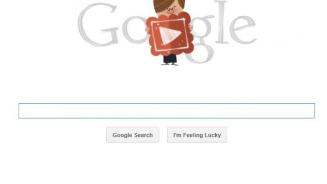 Doodle Google memperingati Valentine 2012