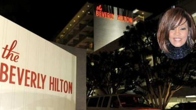 Hotel Beverly Hilton, tempat ditemukannya Whitney Houston tewas