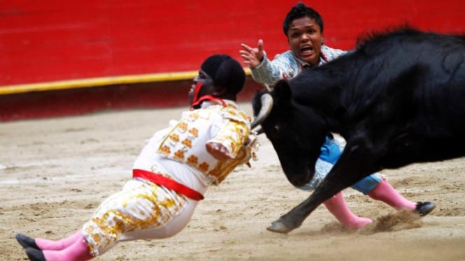 Aksi matador cebol di Kolombia
