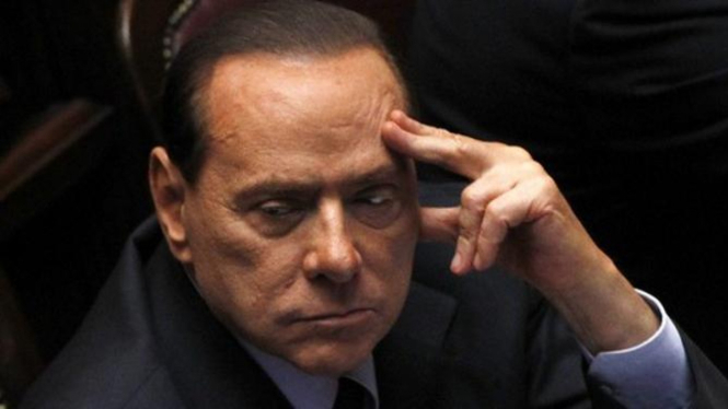 Mantan pemilik AC Milan, Silvio Berlusconi.
