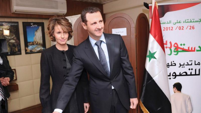 Presiden Bashar Al Assad ikuti referendum Suriah