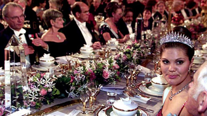 Suasana Stockholm City Hall saat Nobel Prize Dinner