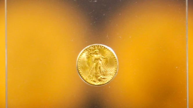 Koin emas Double Eagle 20$ produksi tahun 1933