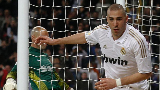 Pemain Real Madrid Karim Benzema