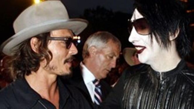 Johnny Depp dan Marilyn Manson